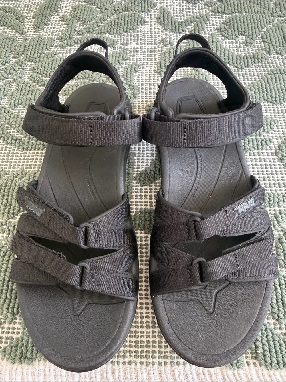 Teva Black Strappy Outdoor Sandals